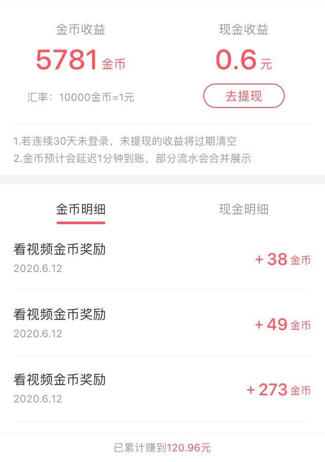 刷短视频也能赚钱，我已经提现100多了